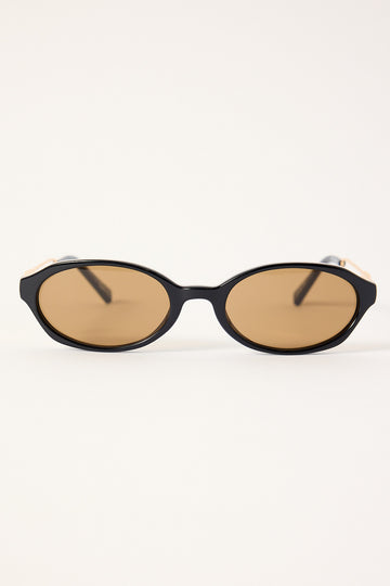 Le Specs Lunita Black/Light Brown Mono