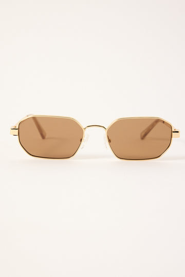 Le Specs Mythic Gold/Light Brown Mono
