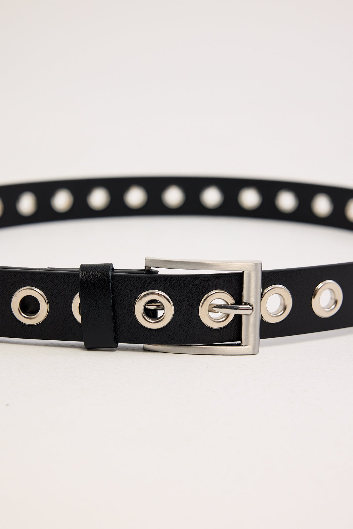 Neovision Puncture Slim Leather Belt Black