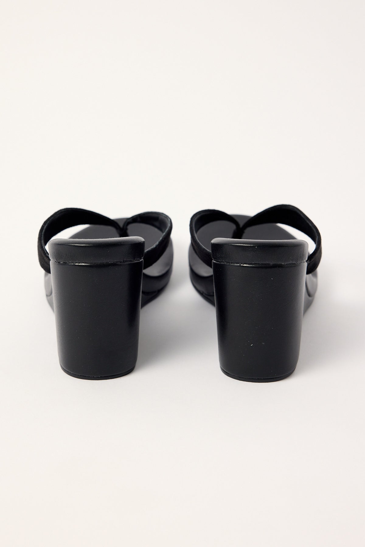 Therapy Ren Wedge Heel Black Microsuede