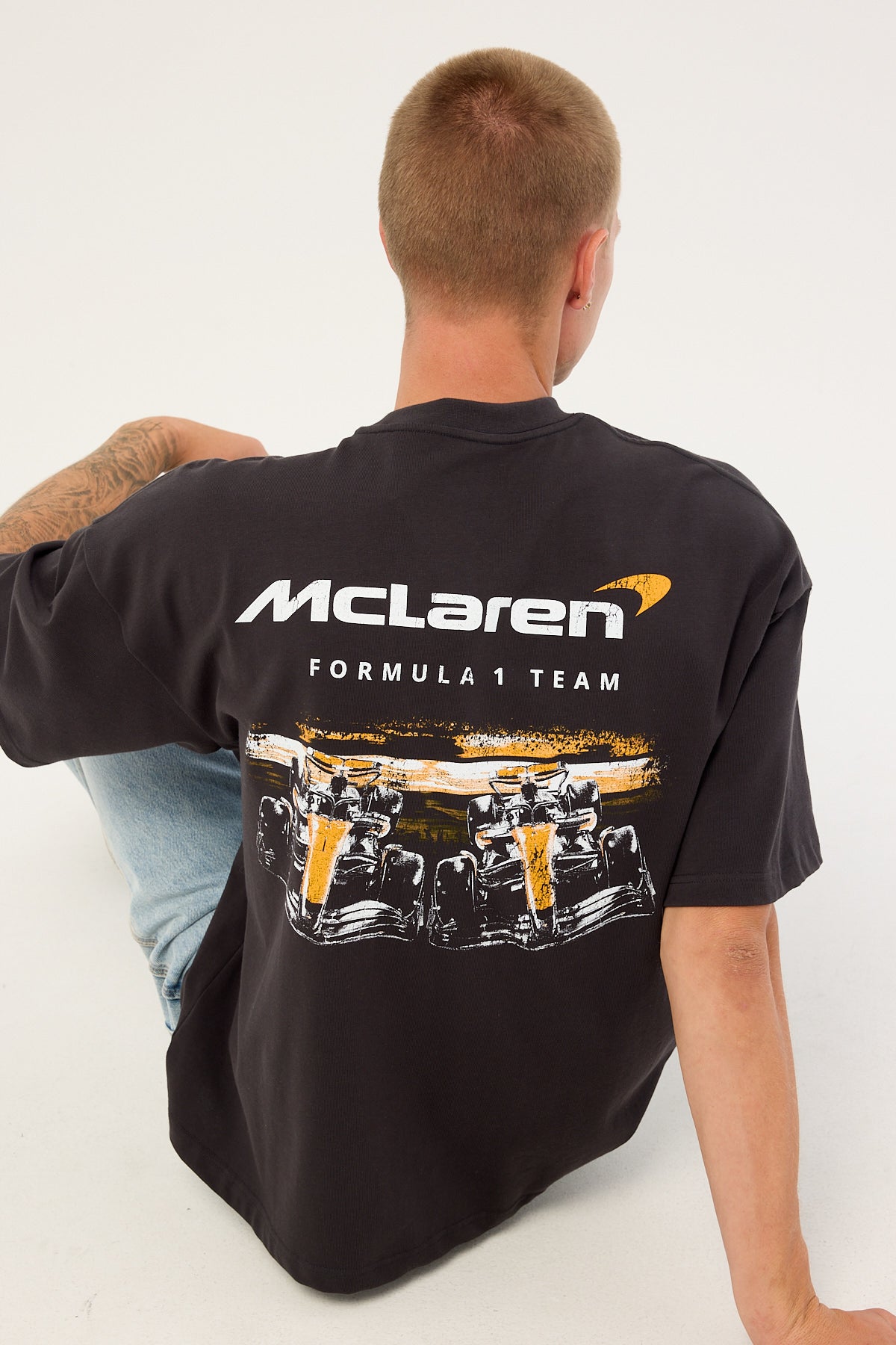 Mitchell & Ness McLaren 1963 Boxy Tee Faded Black