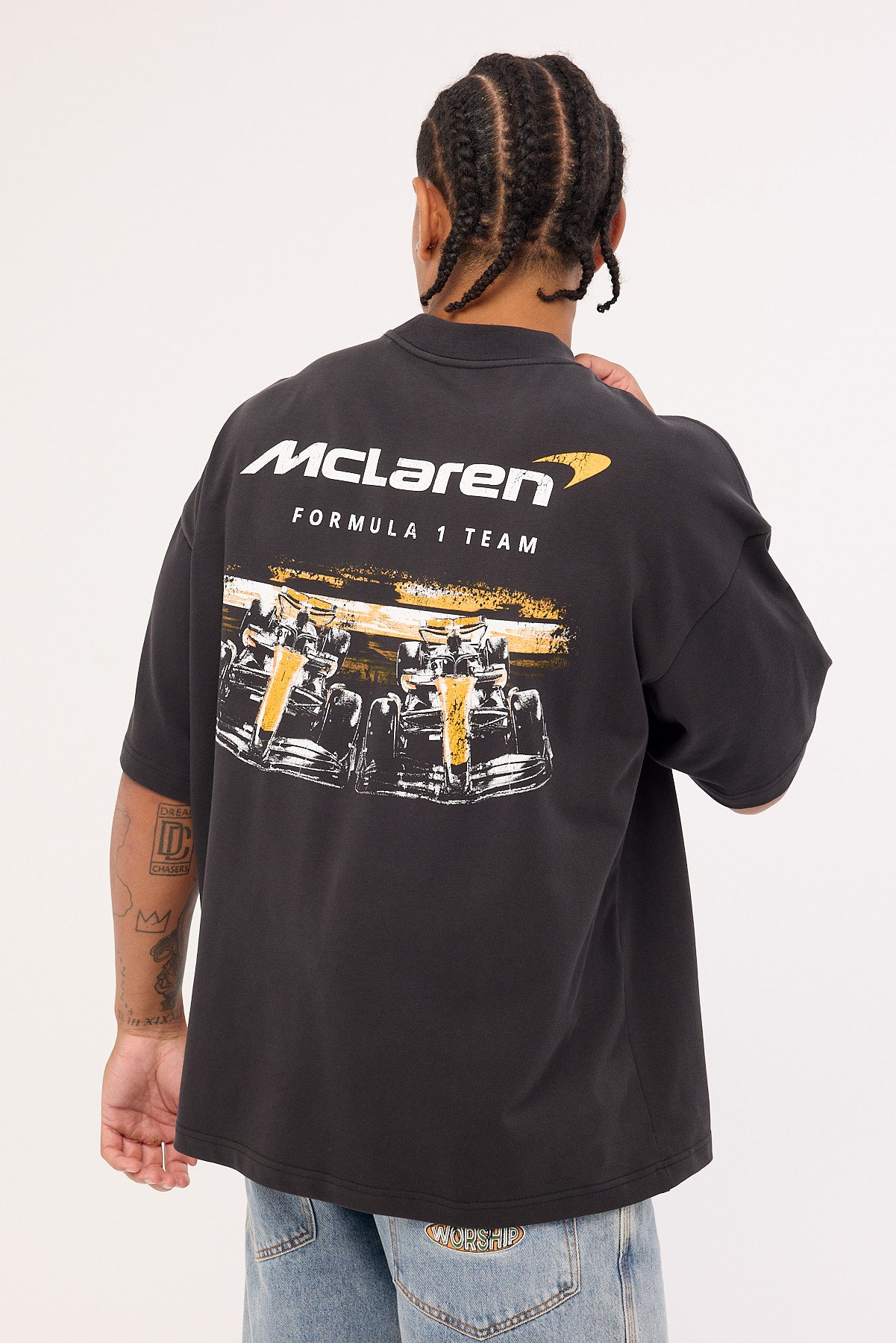 Mitchell & Ness McLaren 1963 Boxy Tee Faded Black