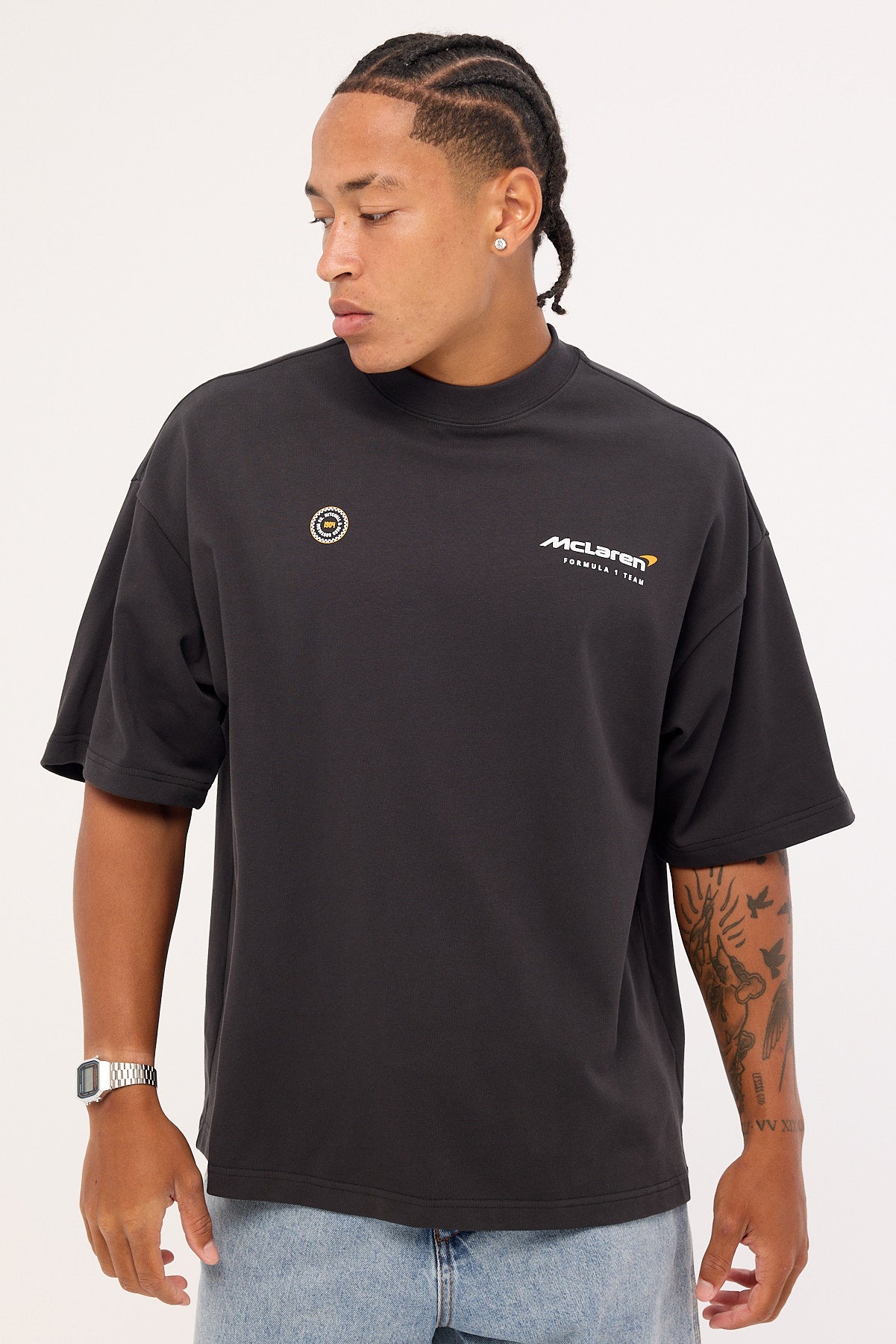 Mitchell & Ness McLaren 1963 Boxy Tee Faded Black