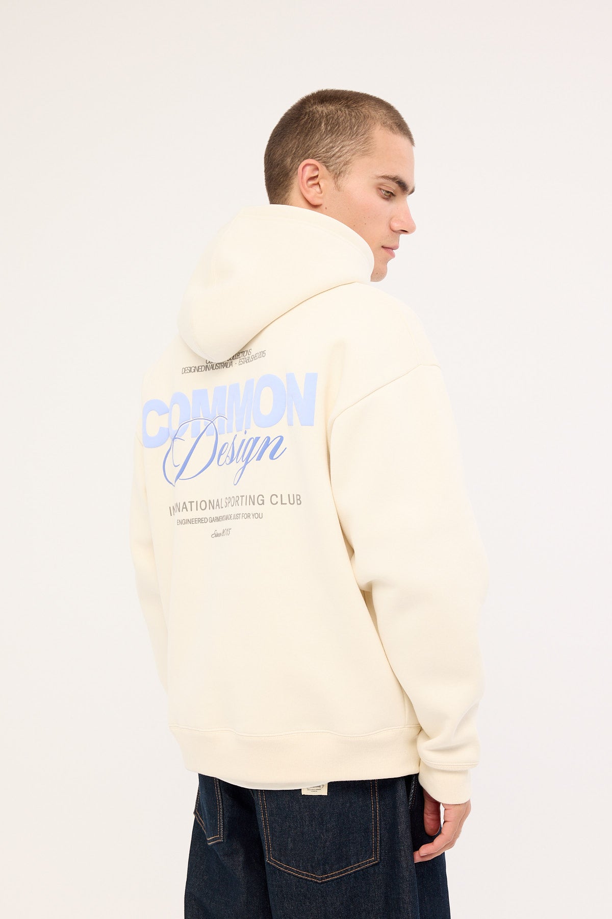 Common Need Compose Boxy Hoodie Off White