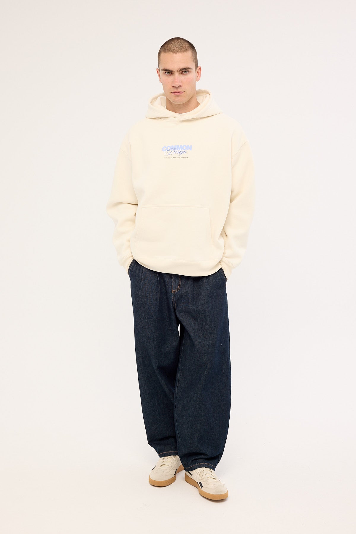 Common Need Compose Boxy Hoodie Off White