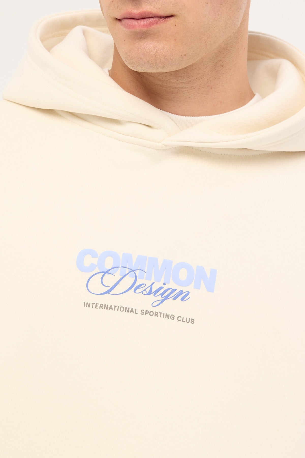 Common Need Compose Boxy Hoodie Off White