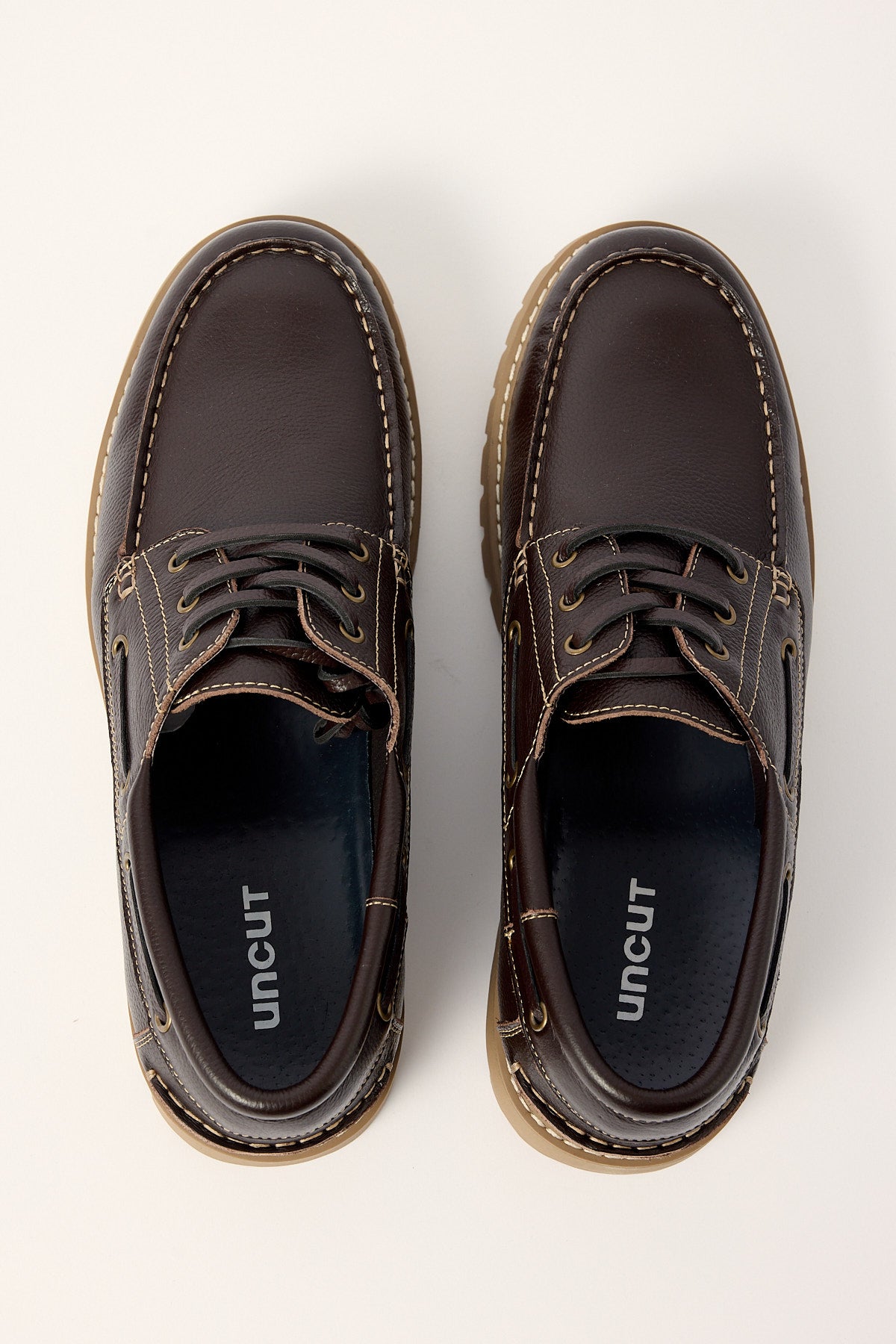 Uncut Bermuda Dark Brown Tumble Leather