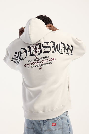 Neovision Rosebud Street Hoodie Grey Fog