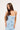 Luck & Trouble Claudia Lace Up Flocking Maxi Dress Blue