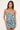 Luck & Trouble Eloisa Mesh Mini Dress Blue Print