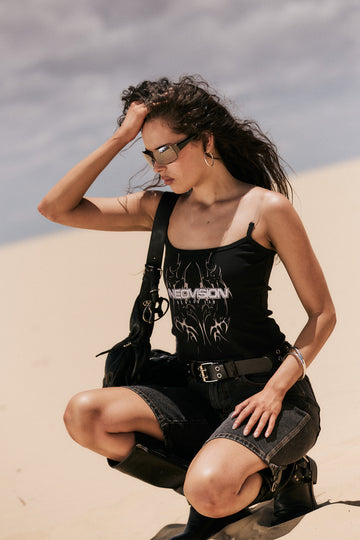 Neovision Spent Clear Strap Tank Black