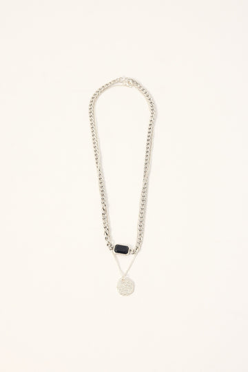 Common Need Hex Necklace 2 Pack Antique Silver