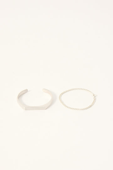 Common Need Pulse Bracelet 2 Pack Silver