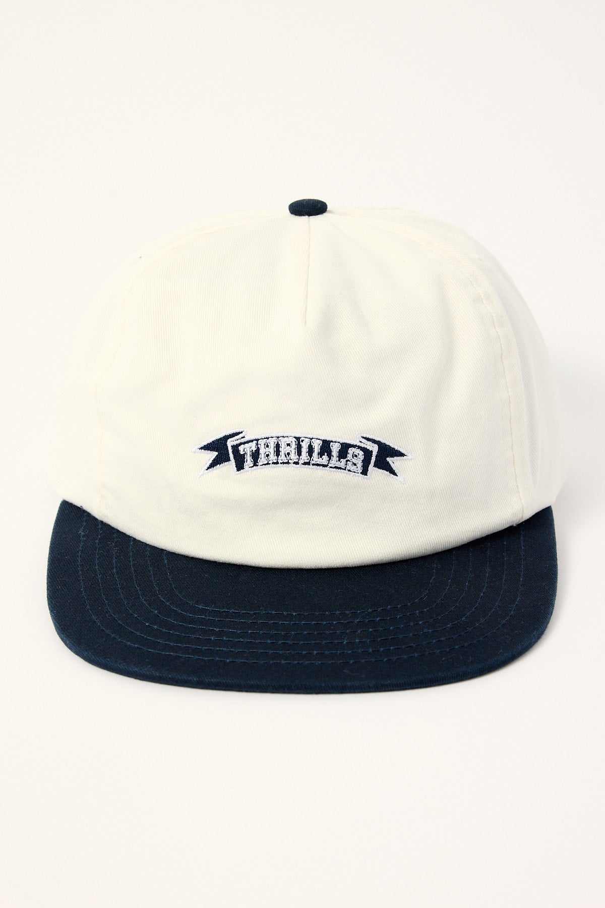 Thrills Penant 5 Panel Cap Heritage White/Classic Blue