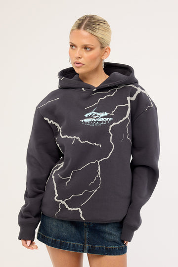 Neovision Tempest Relaxed Hoodie Washed Black