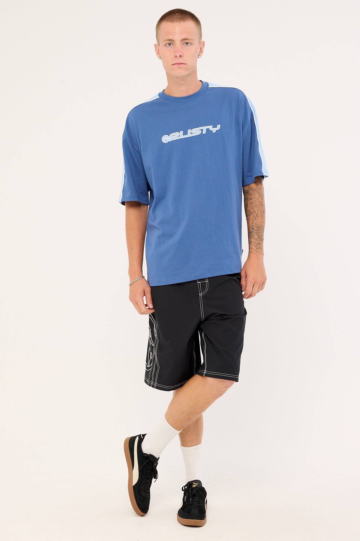 Rusty Tombstones Hybrid Waist boardshort Black