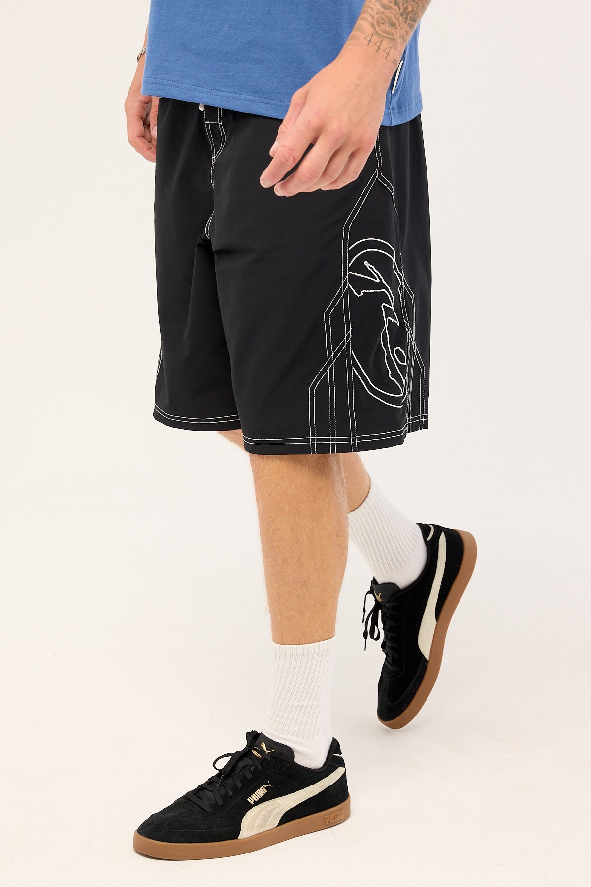 Rusty Tombstones Hybrid Waist boardshort Black