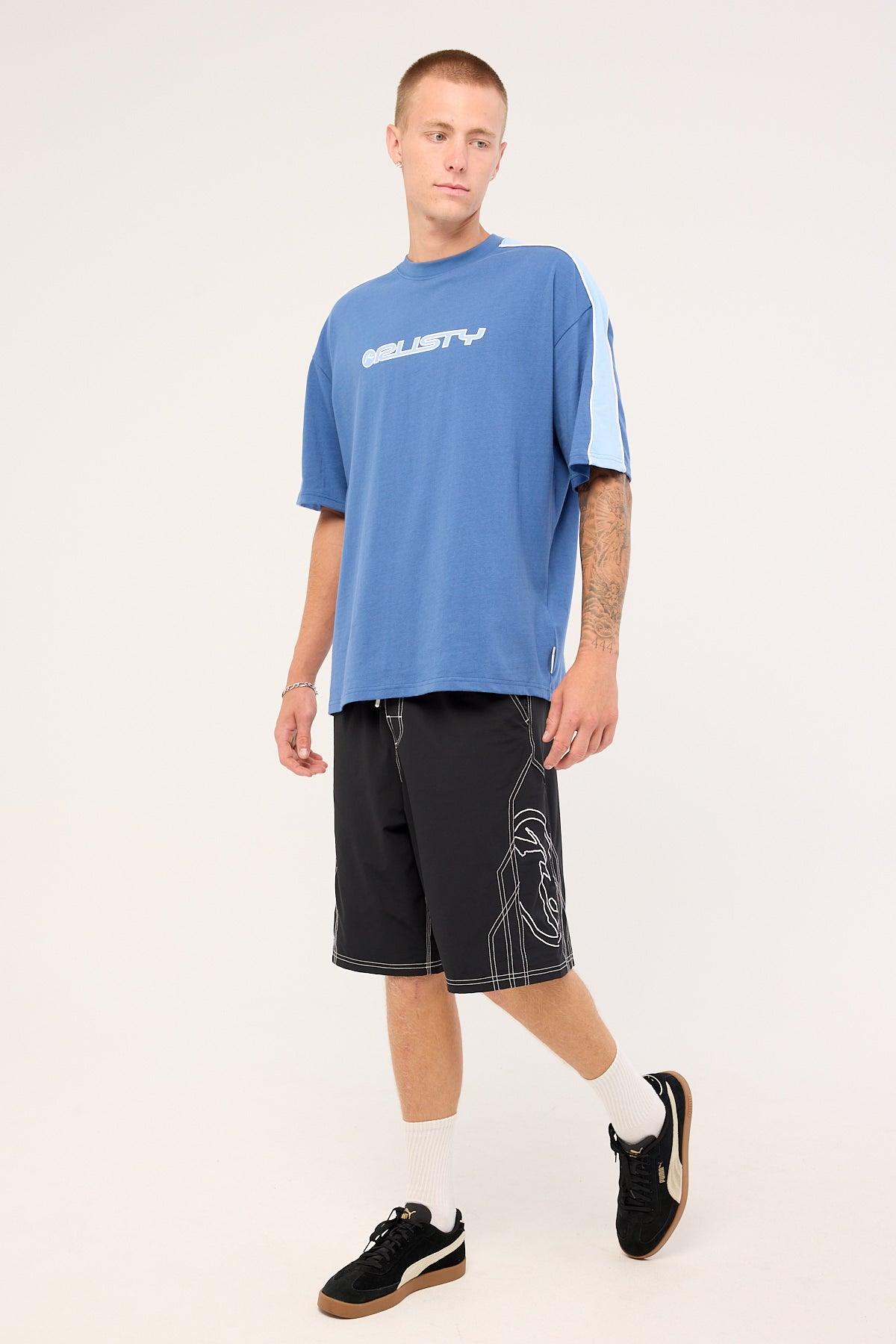 Rusty Tombstones Hybrid Waist boardshort Black