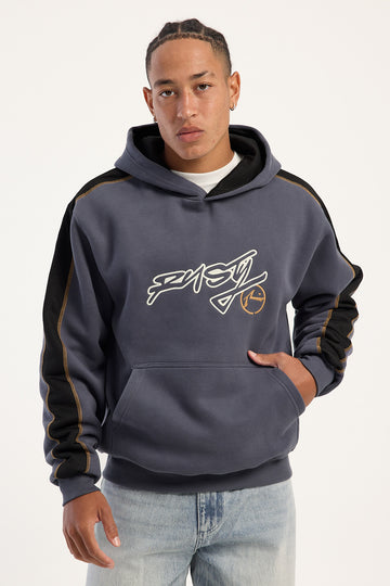 Rusty Dine N Dash Hooded Fleece Steel