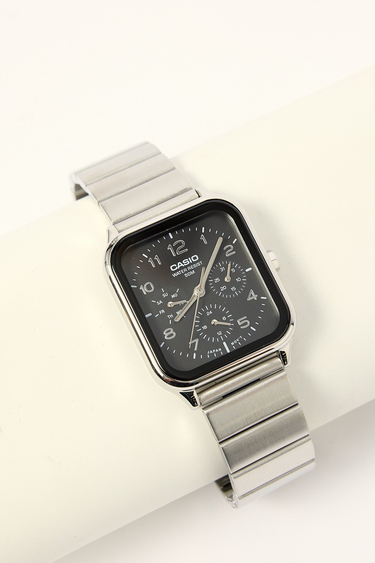 Casio MTPM306D-1A Analogue Watch Silver/Black