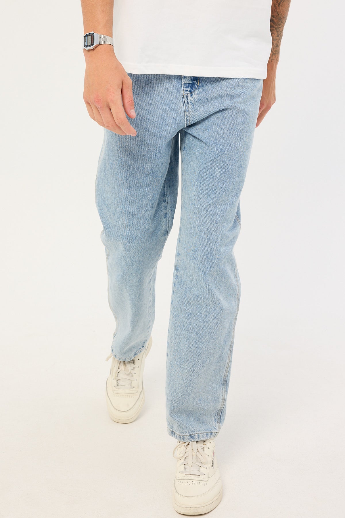 Worship Lounger Jean Worship Worn Blue