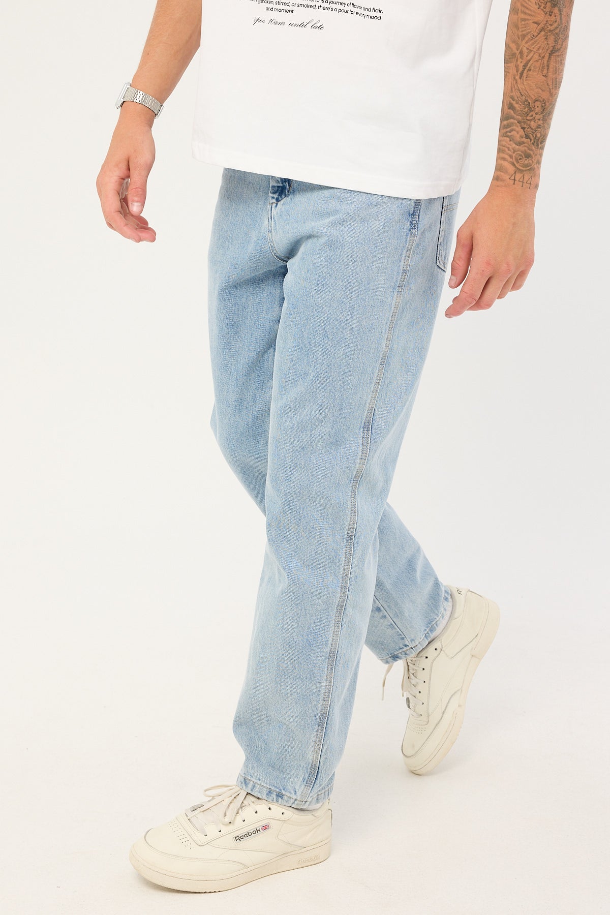 Worship Lounger Jean Worship Worn Blue