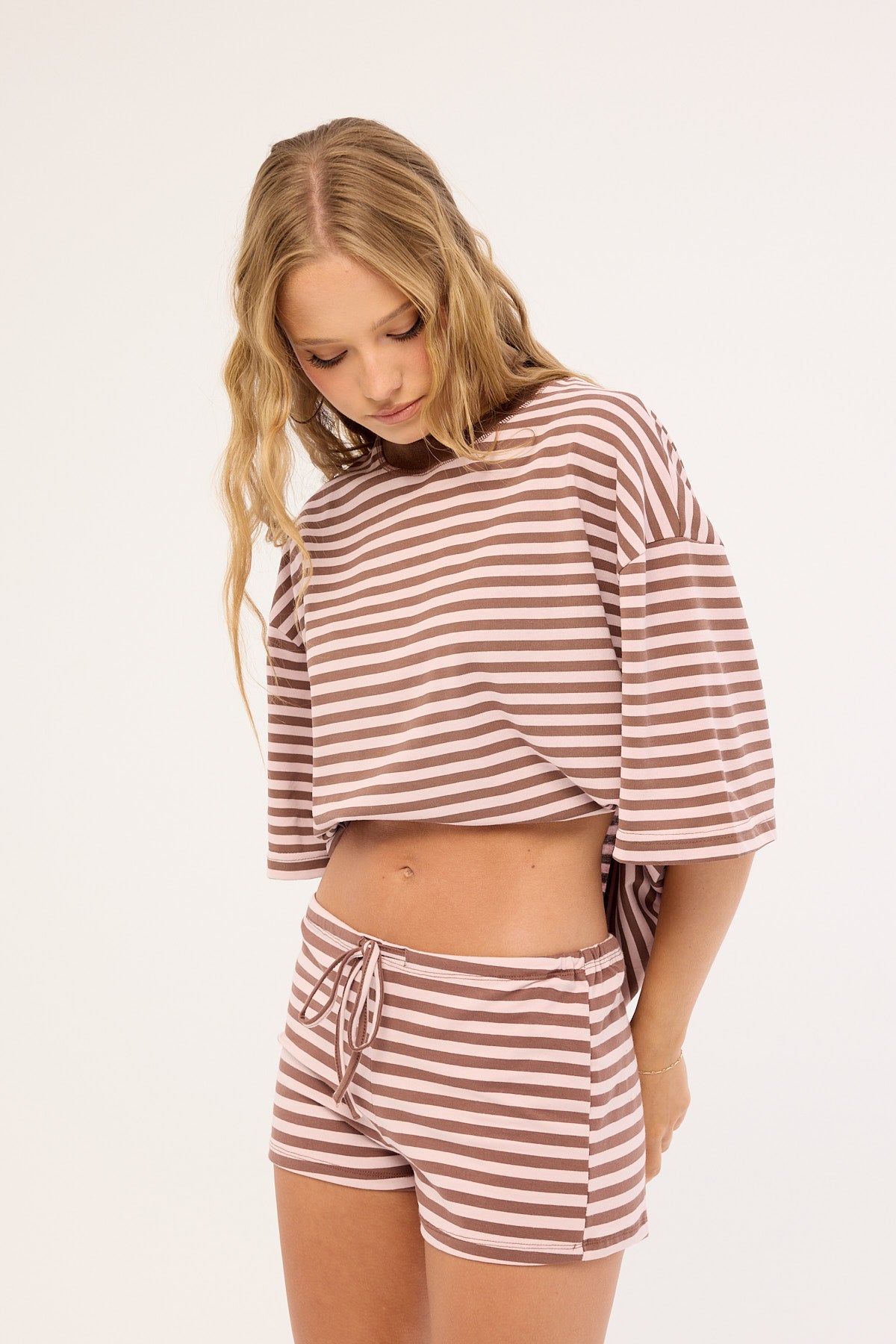 Lioness Kourt Bloomers Chocolate Blush Stripe