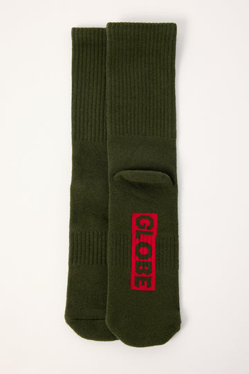 Globe Single Sock Army Green
