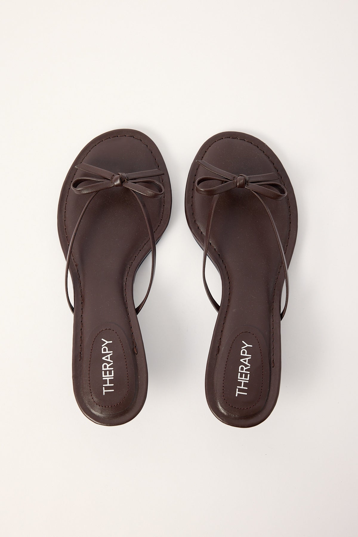 Therapy Somer Thong Kitten Heel Chocolate