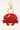 Token Sequin Crab Keyring Red