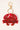 Token Sequin Crab Keyring Red