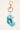 Token Sequin Sehorse Keyring Blue