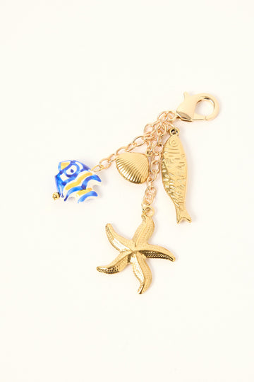 Token Under The Sea Keyring Gold