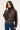 Luck & Trouble Amerie Funnel Neck Zip Up Faux Leather Jacket Brown