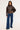 Luck & Trouble Amerie Funnel Neck Zip Up Faux Leather Jacket Brown