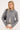 Luck & Trouble Kleo Collared Knit Cardigan Grey Marle