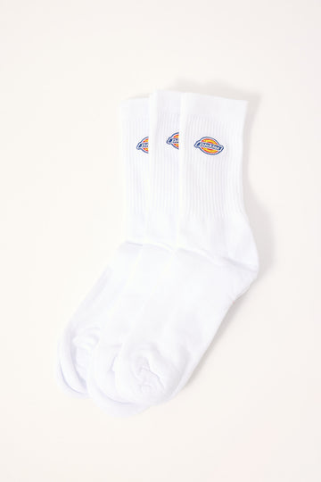 Dickies Valley Grove Sock 3 Pack White