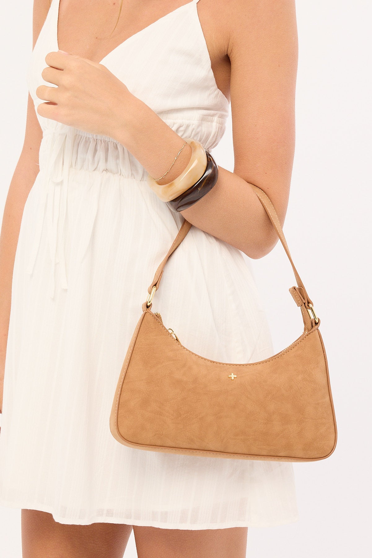 Peta + Jain Josee Tan Faux Suede/Gold