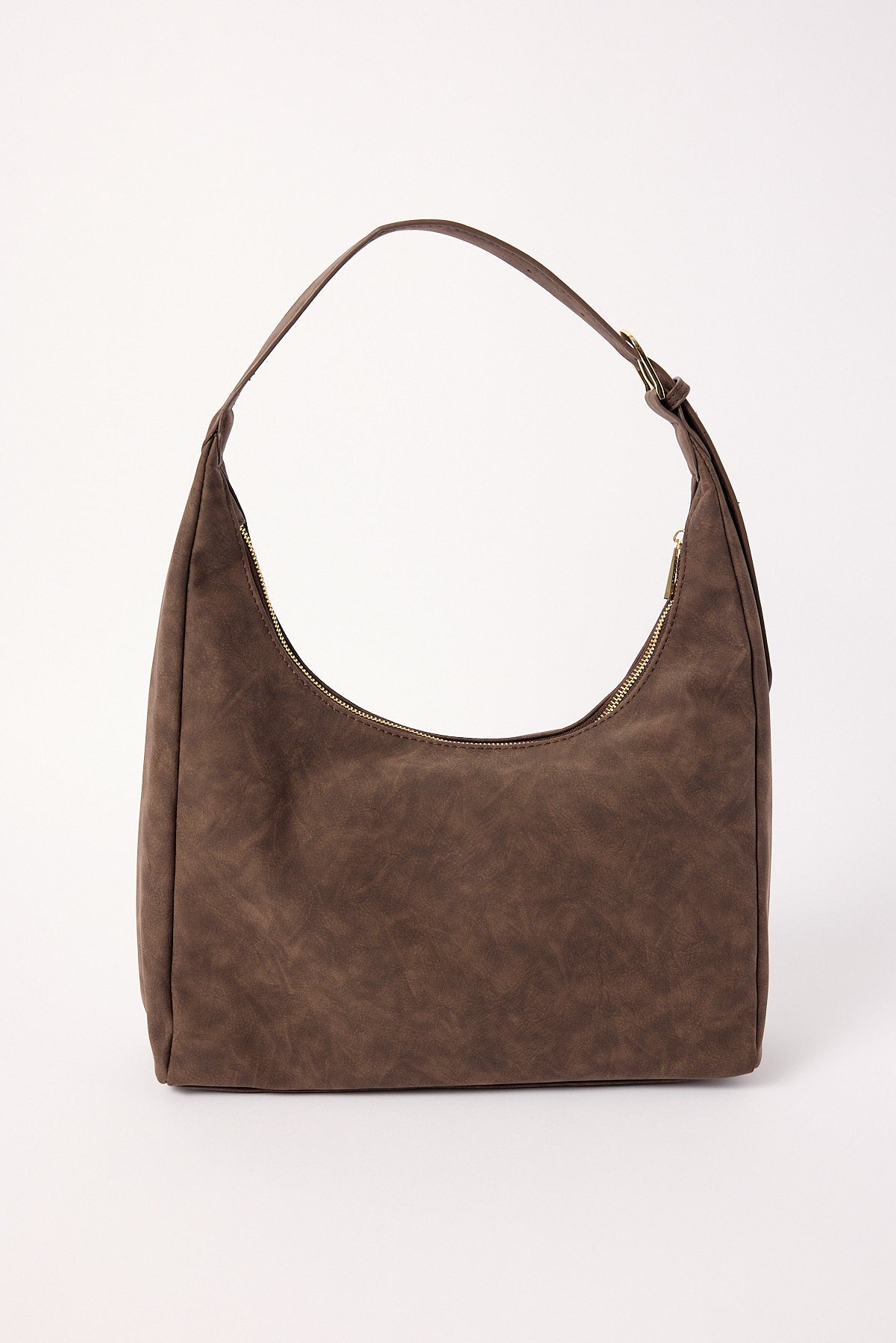 Peta + Jain Tribeca Chocolate Feaux Suede/Gold