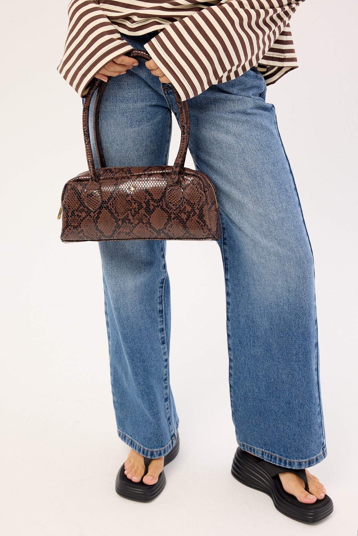 Peta + Jain Nyota Chocolate Snake PU/Gold