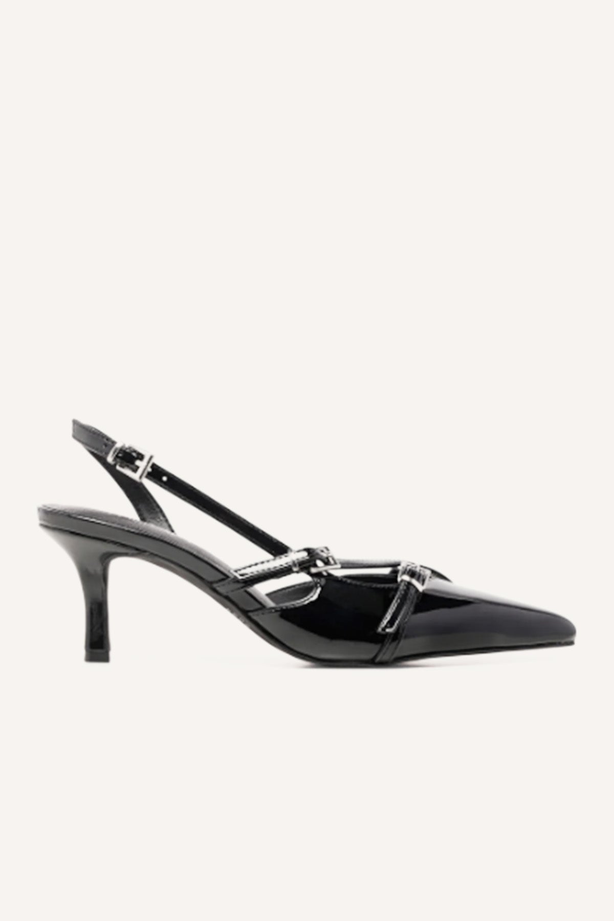 Therapy Juicy Patent Heel Black