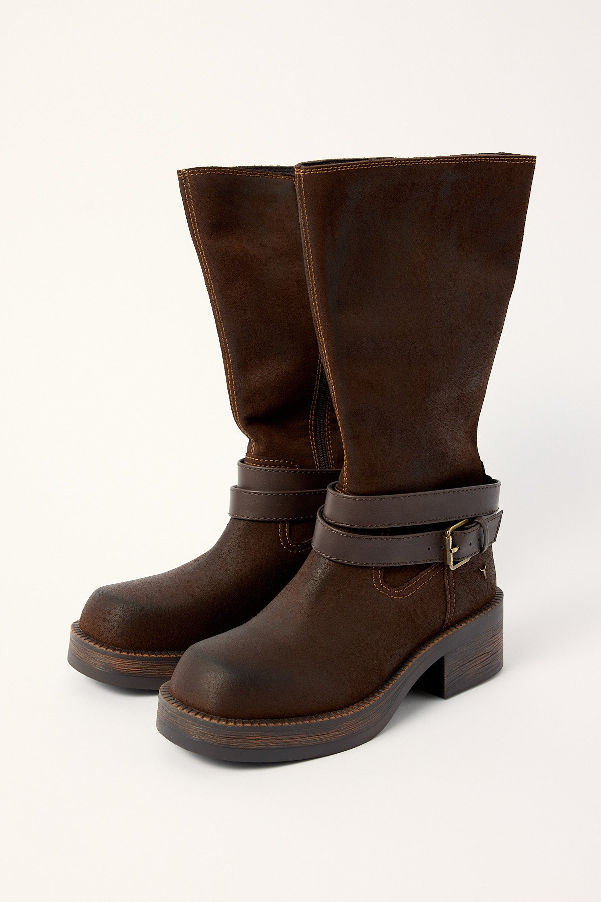 Windsor Smith Gonna Vintage Boot Brownie Suede
