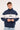 Common Need Noble Quarter Zip Sweater Navy/Snow Marle
