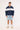 Common Need Noble Quarter Zip Sweater Navy/Snow Marle