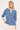 Perfect Stranger Leon Stripe Rugby Fleece Top Blue Stripe