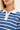 Perfect Stranger Leon Stripe Rugby Fleece Top Blue Stripe