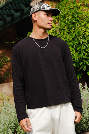 Neovision Origin Slub Long Sleeve Tee Black