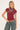 Neovision Deface Cut Out  Baby Tee Burgundy