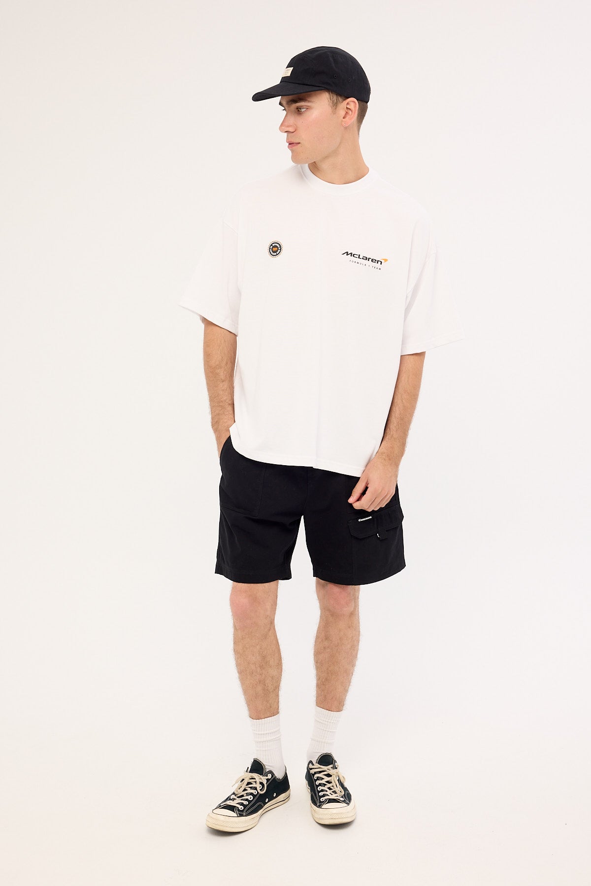 Mitchell & Ness Mclaren Apex Boxy Tee White