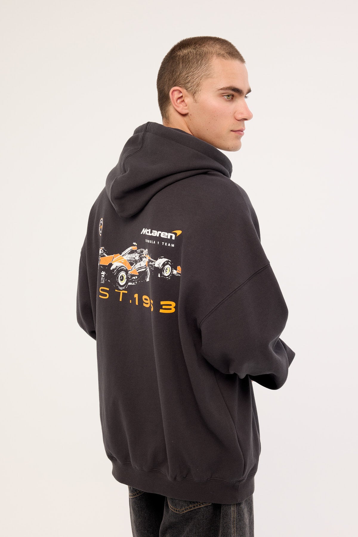 Mitchell & Ness Mclaren Tailgate Hoodie Washed Black